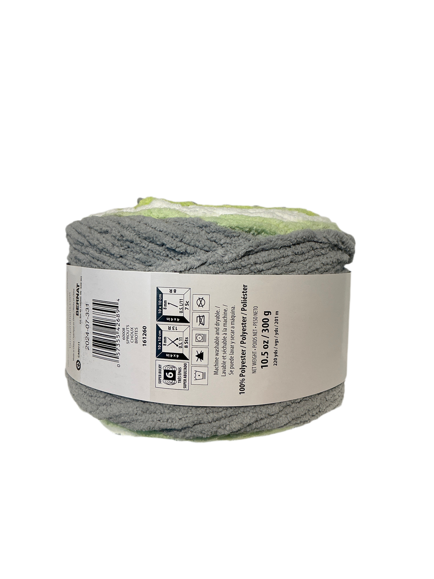 Bernat Baby Blanket Stripes- Sprouts 60008