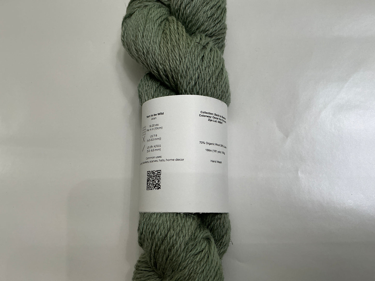 Berlin Fibers- Yarn to Be Wild- “Oscar the Grouch”