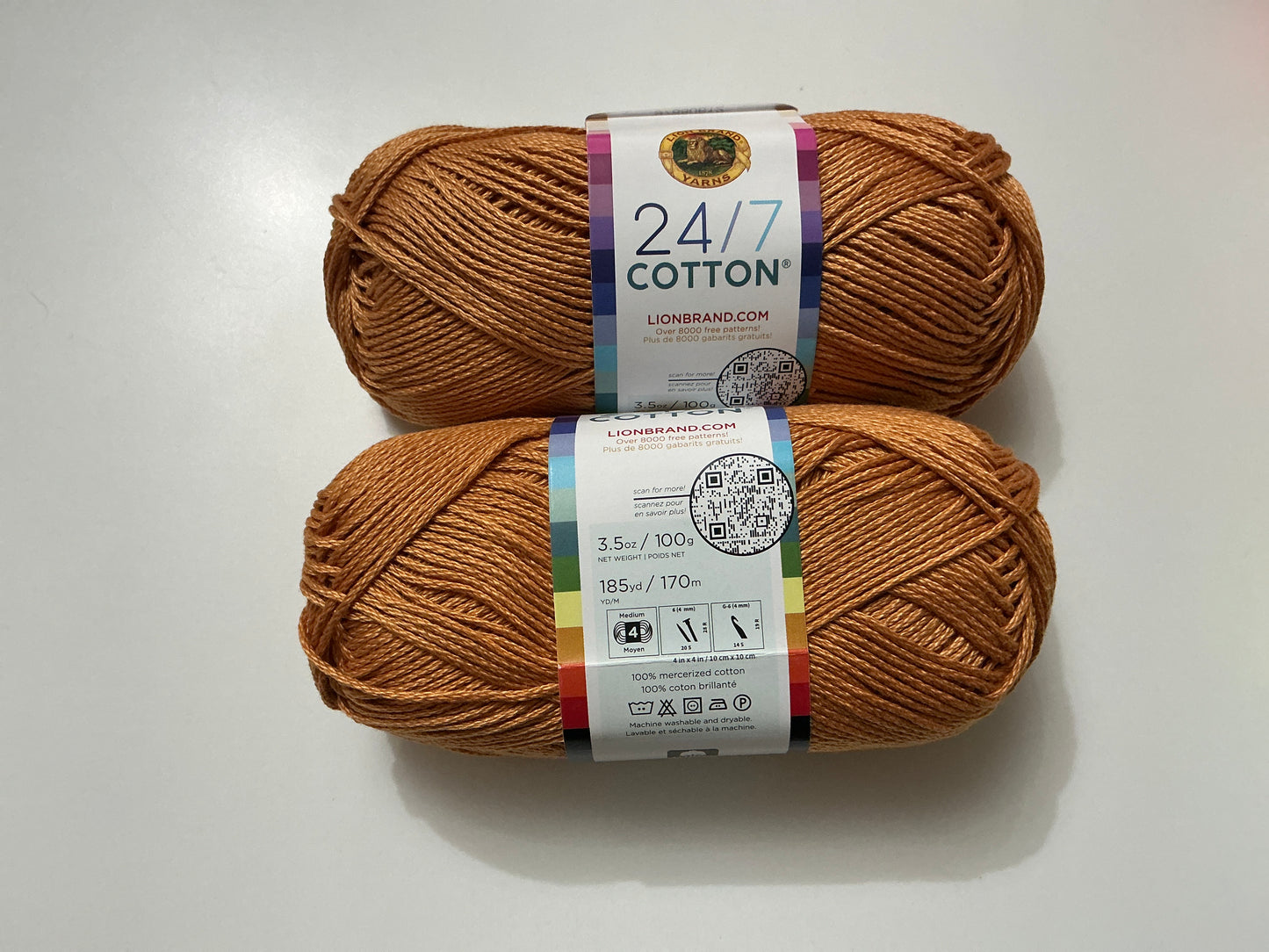 Lion Brand 24/7 Cotton-Camel