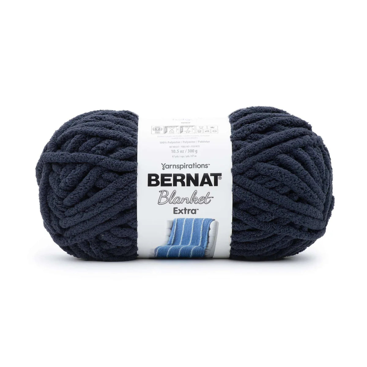 Bernat Blanket Extra- 100% Polyester- Indigo 27038