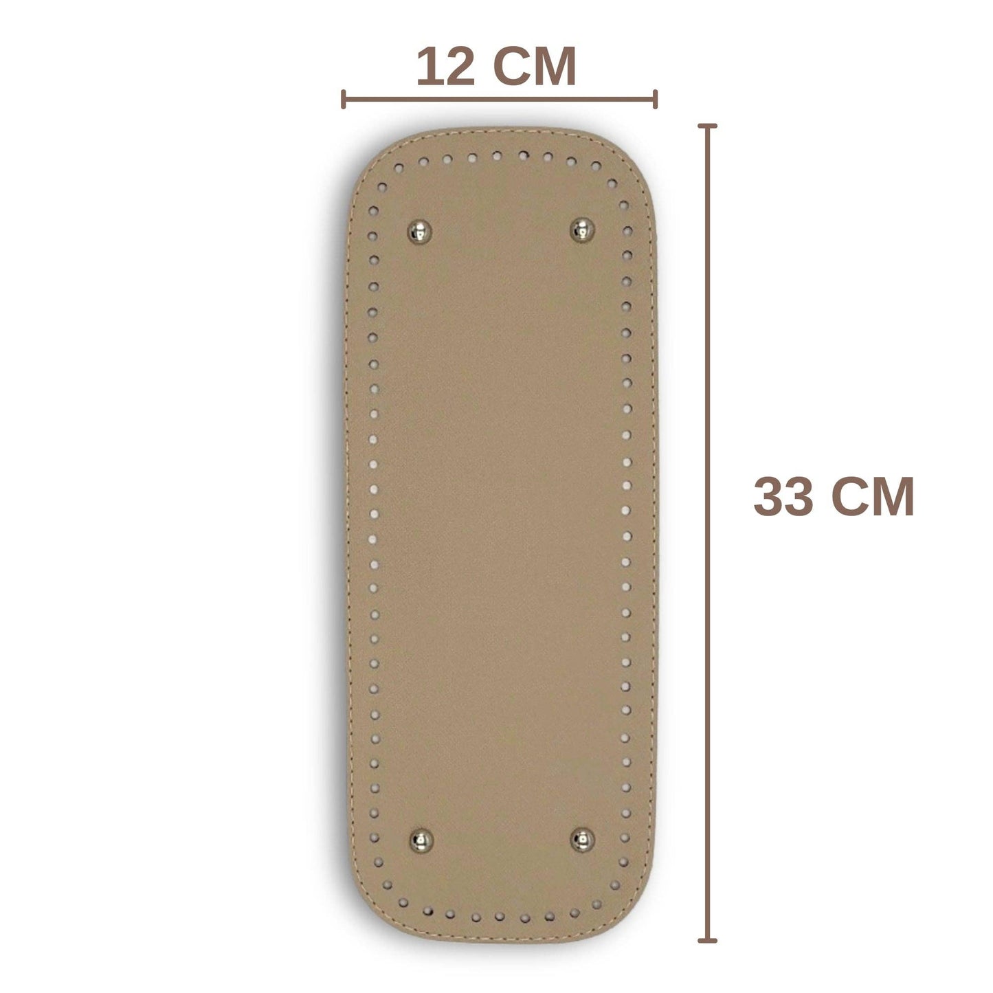 PU Leather Large Bag Base, Bag Bottom Pad (12 Cm x 33 Cm)