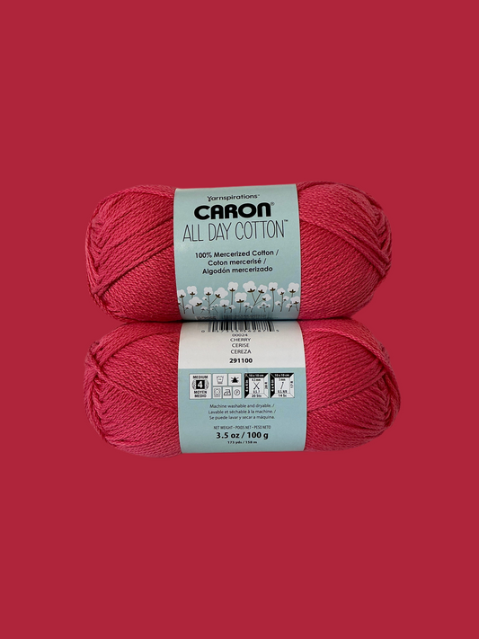 Caron All Day Cotton-Cherry 29110000024