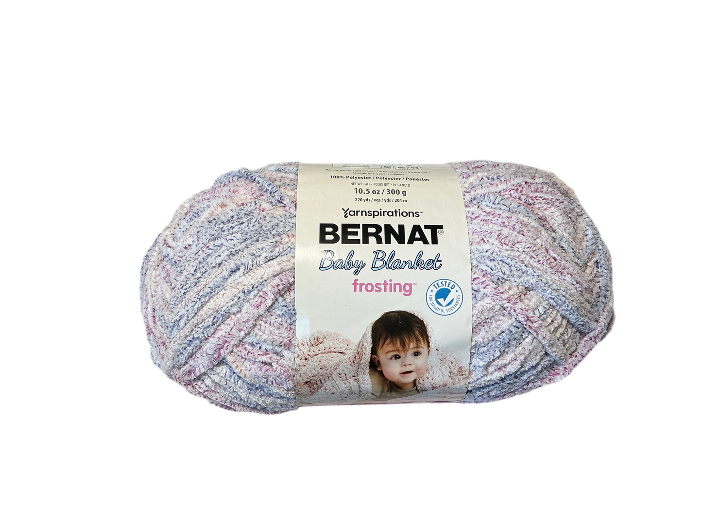 Bernat Baby Blanket Frosting- Lilac Lounge 61007
