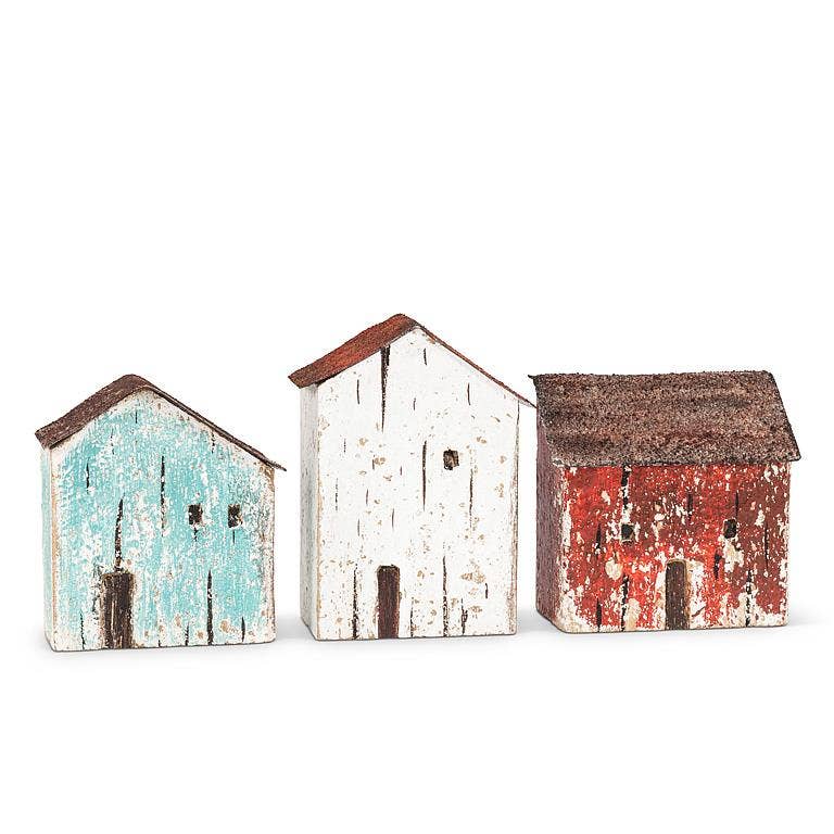 Mini Seaside House-Light Blue-3"H