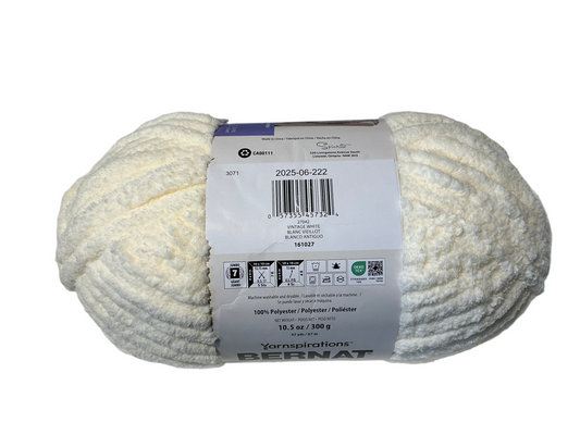 Bernat Blanket Extra- 100% Polyester- Vintage White 27042