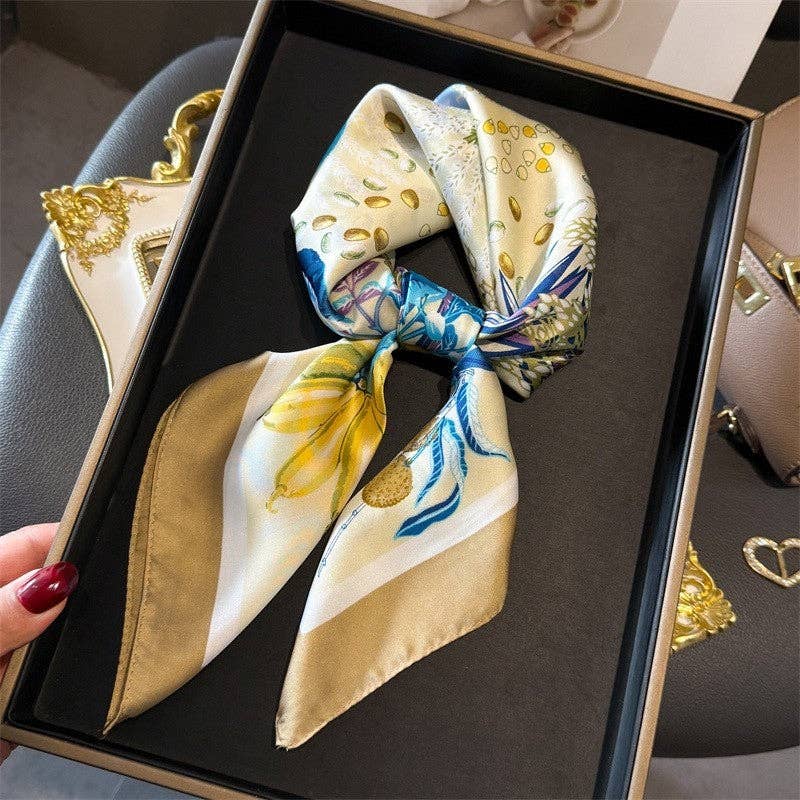 Fashion Print Square Scarf