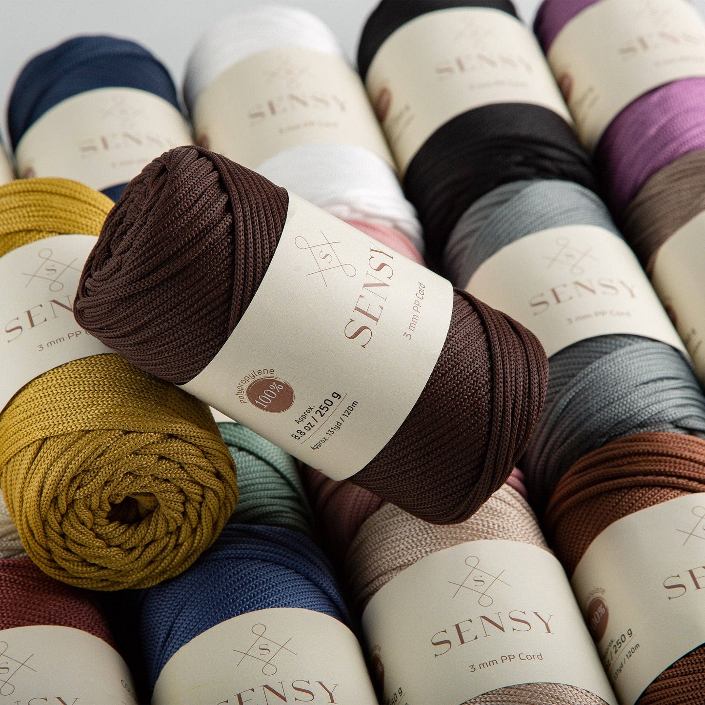 Sensy Premium 3mm - 131 yards 100% Polyester Macrame Cord