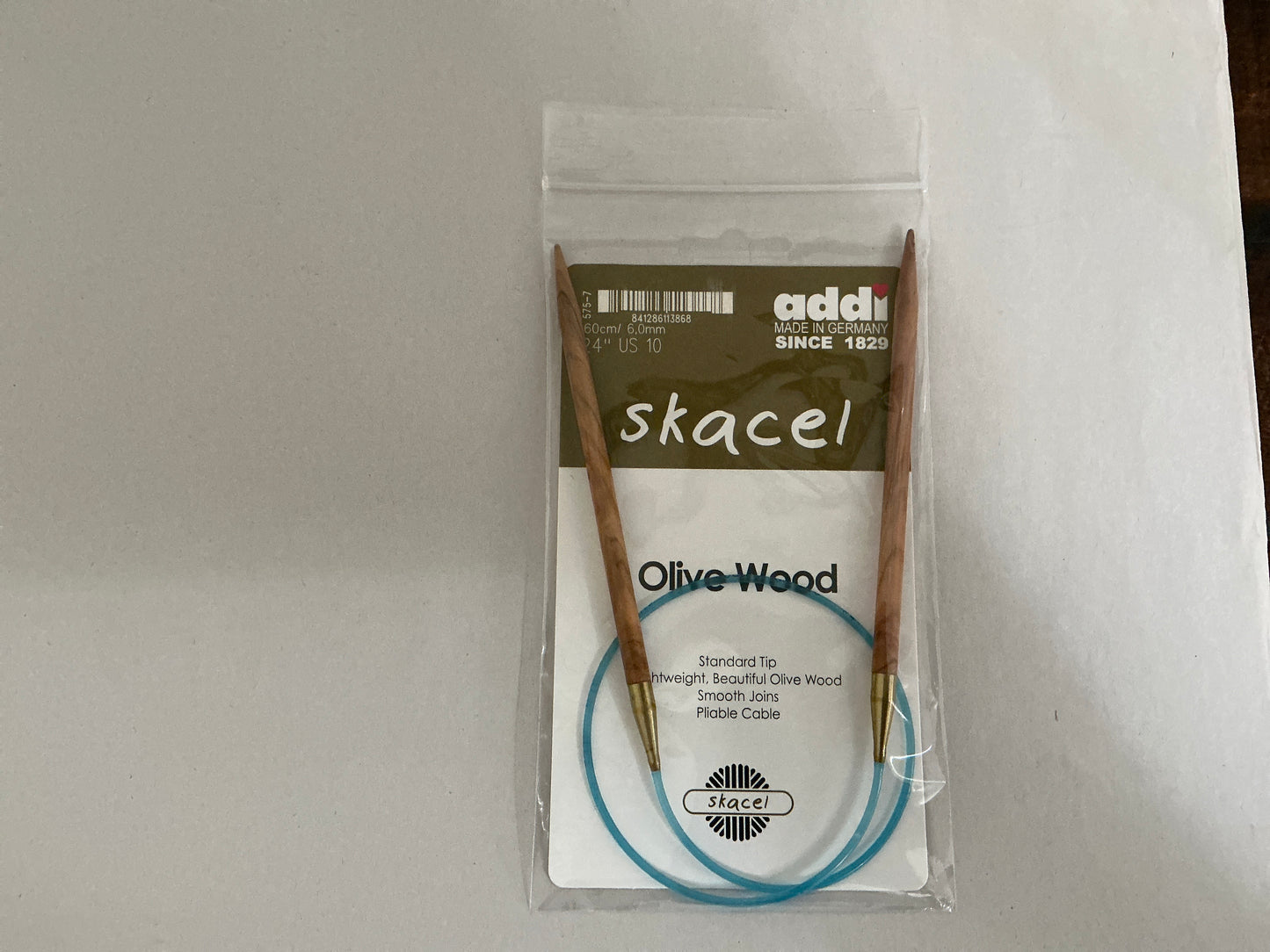 Skacel by Addi- Olive Wood Circular Needles 24”