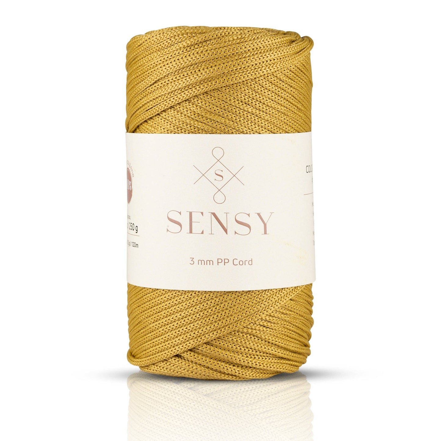 Sensy Premium 3mm - 131 yards 100% Polyester Macrame Cord