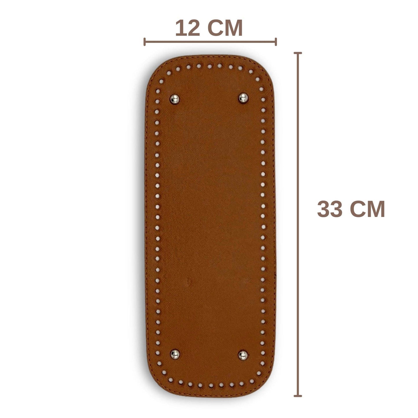 PU Leather Large Bag Base, Bag Bottom Pad (12 Cm x 33 Cm)