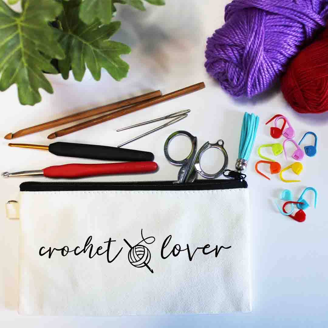 Crochet Lover Small Pouch Bag, Essential Small Bag