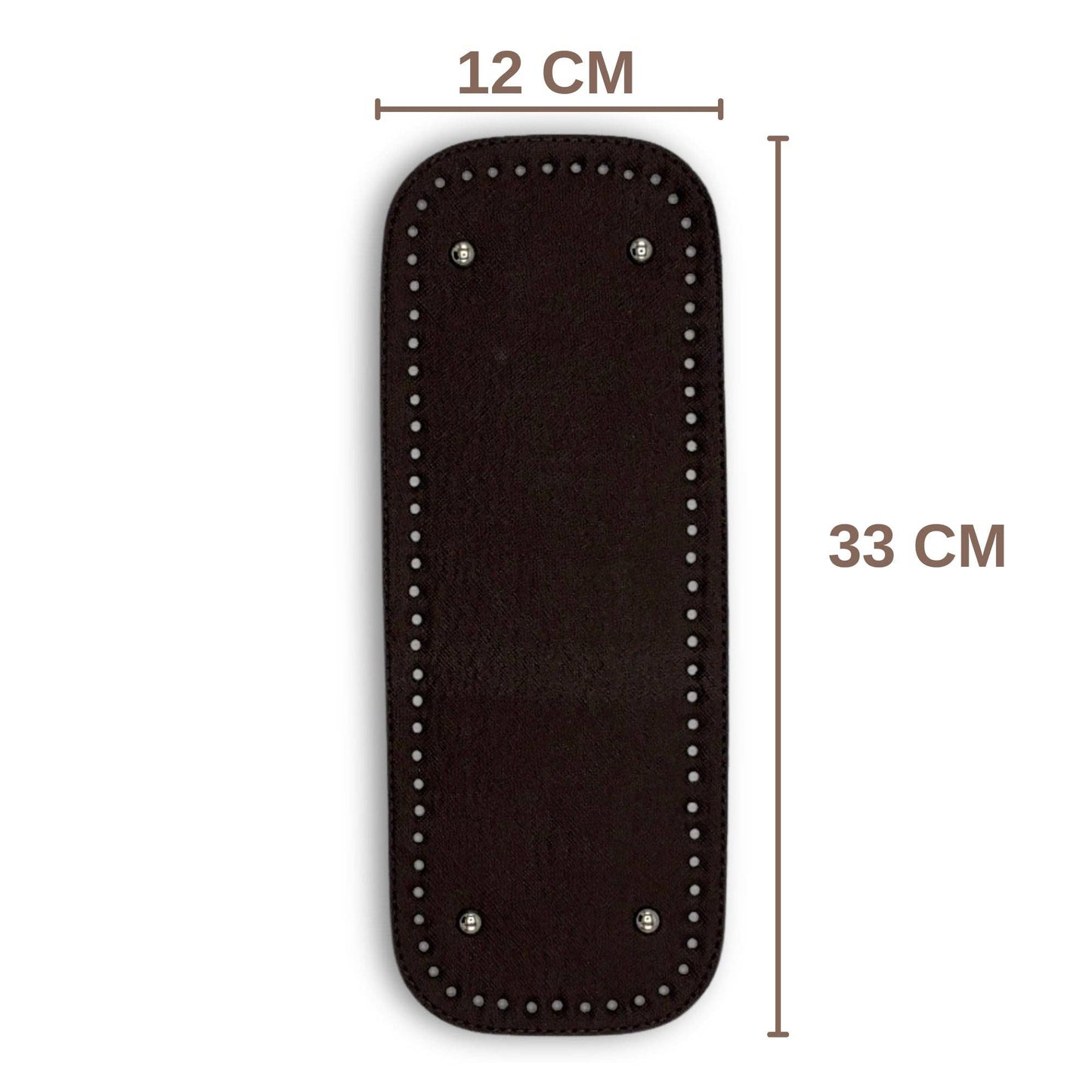 PU Leather Large Bag Base, Bag Bottom Pad (12 Cm x 33 Cm)