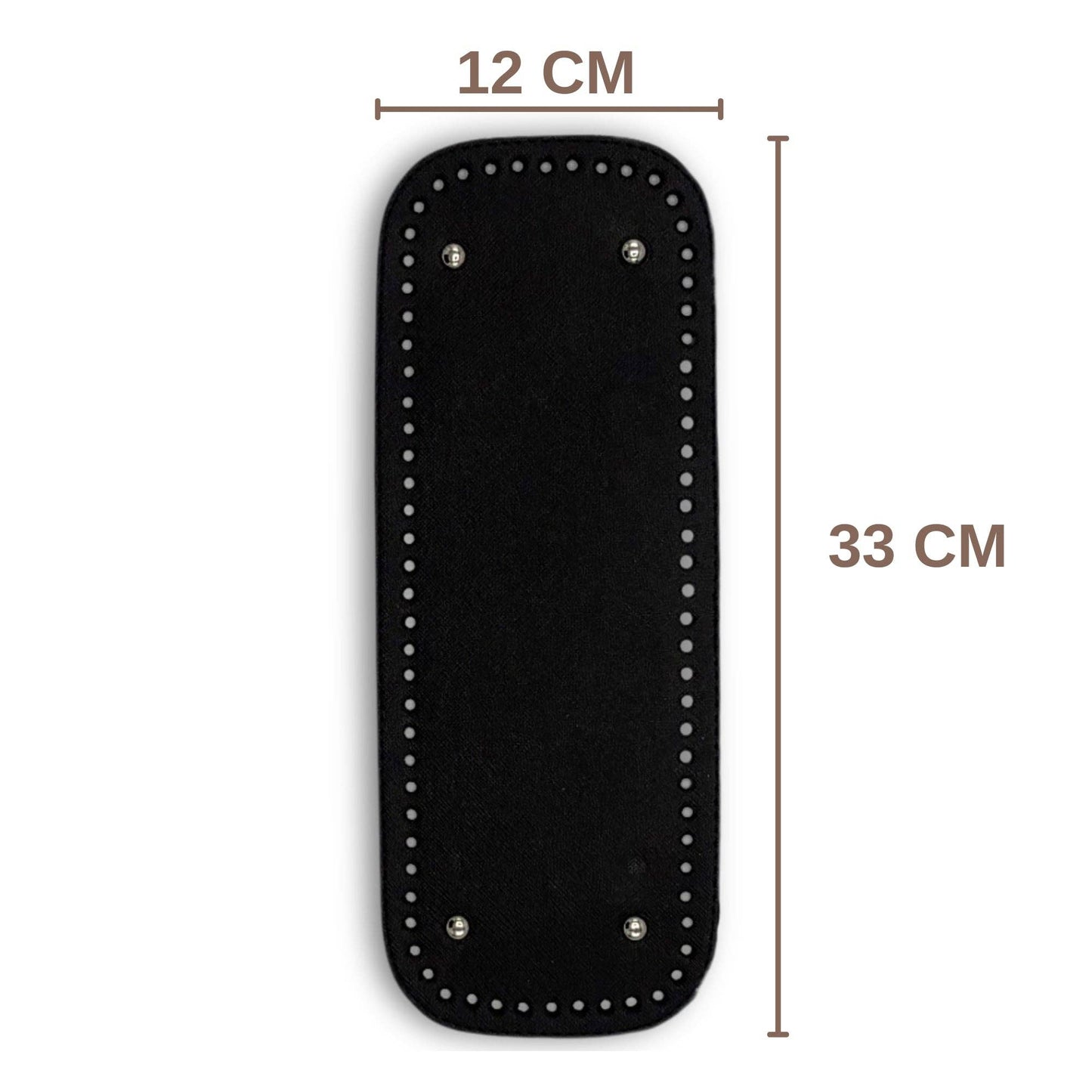 PU Leather Large Bag Base, Bag Bottom Pad (12 Cm x 33 Cm)