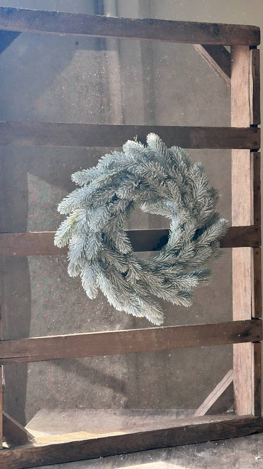 Classic Frosted Green Wreath