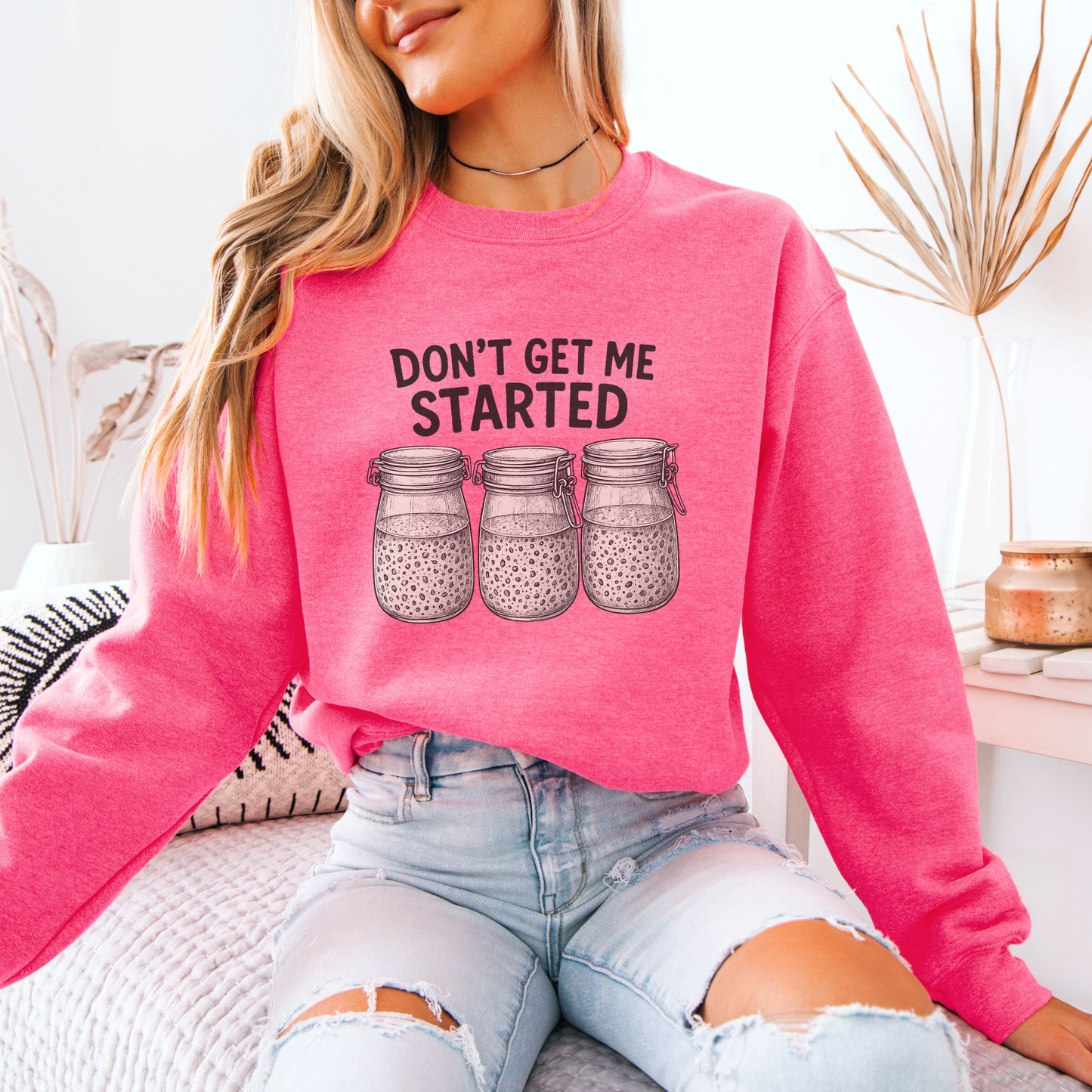Don't Get Me Started - Sourdough Crewneck Sweatshirt