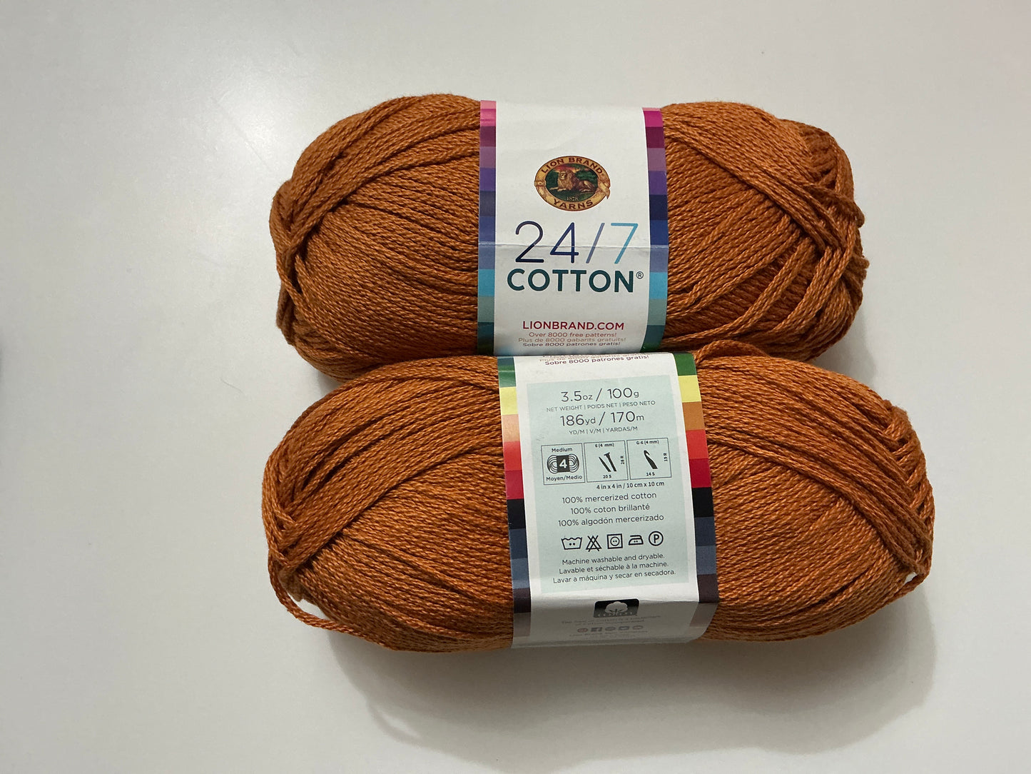 Lion Brand 24/7 Cotton-Amber