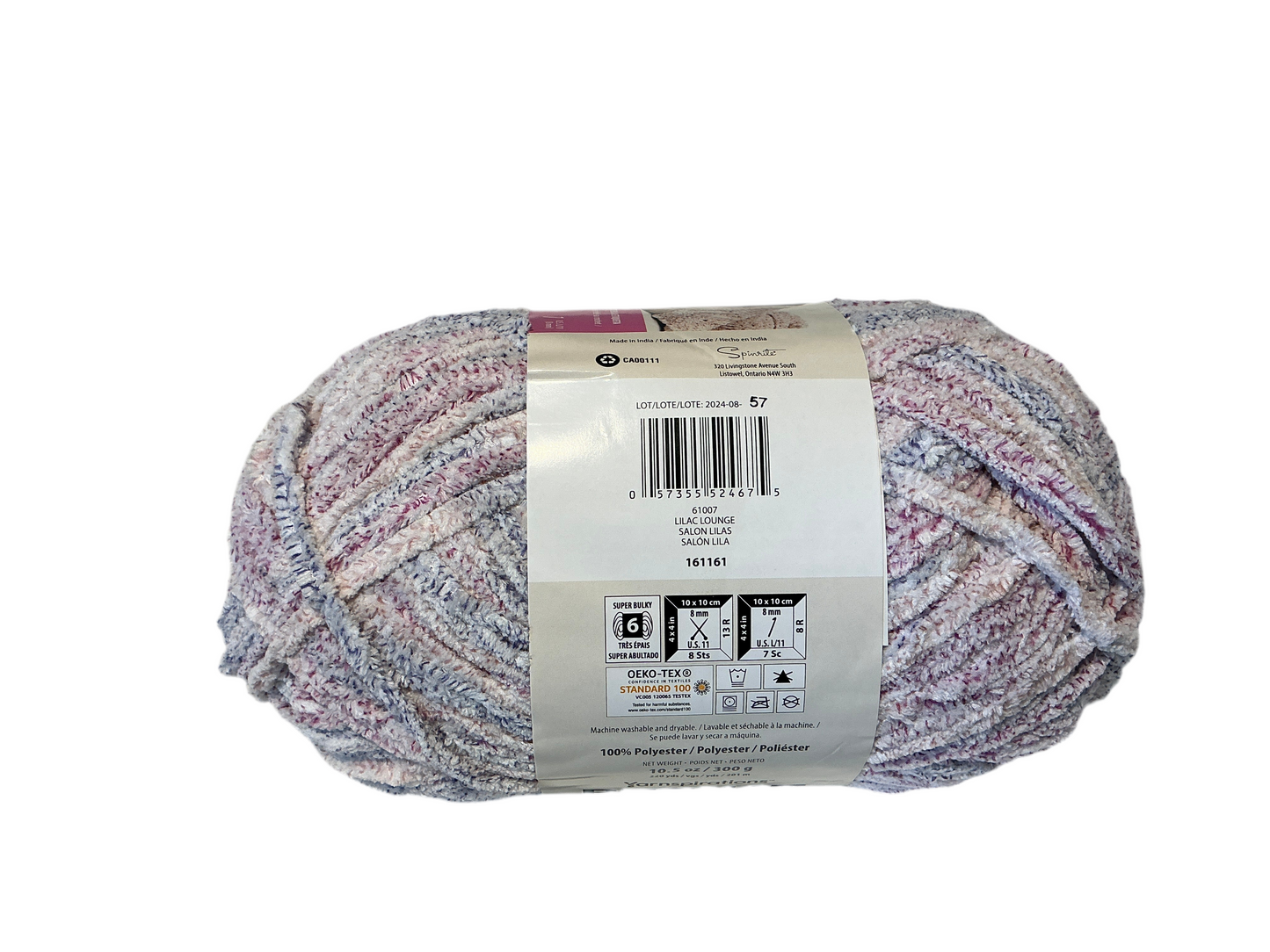 Bernat Baby Blanket Frosting- Lilac Lounge 61007