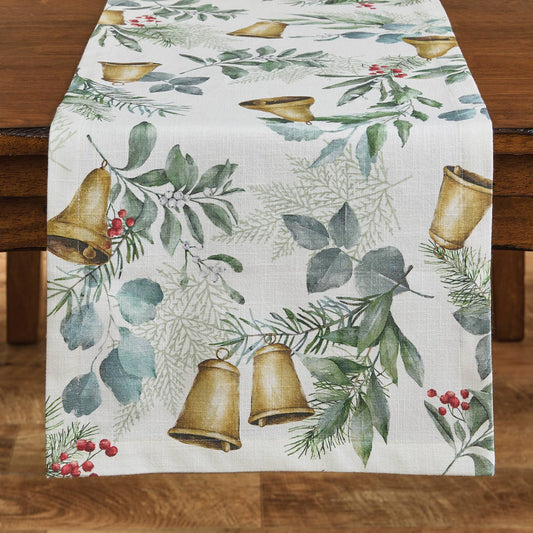 Bells Of Christmas Table Runner 72" L
