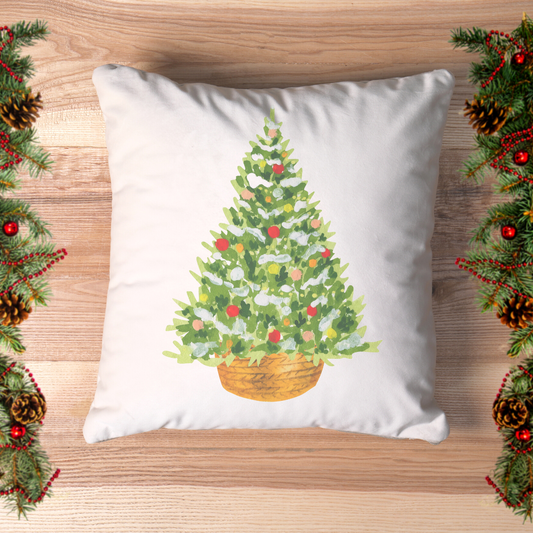 Basket Tree Pillow Cover