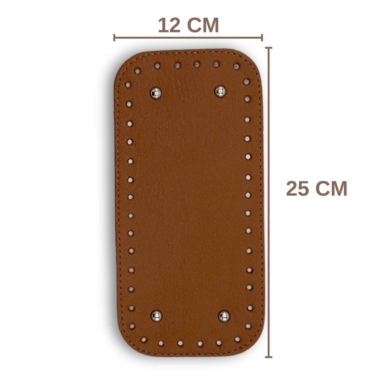 PU Leather Medium Bag Base, Bag Bottom Pad (12 Cm x 25 Cm)