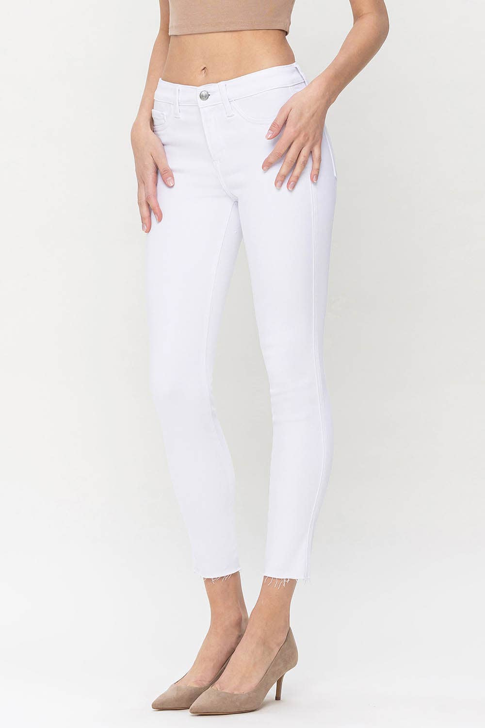 MID RISE SUPER SOFT ANKLE SKINNY JEANS F5141