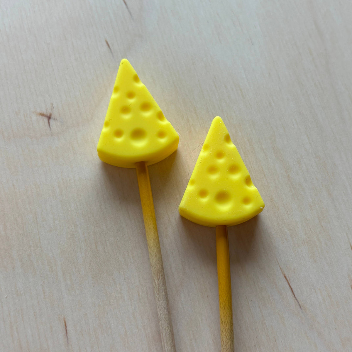 Knitting Needle Point Protectors - Cheese Wedge