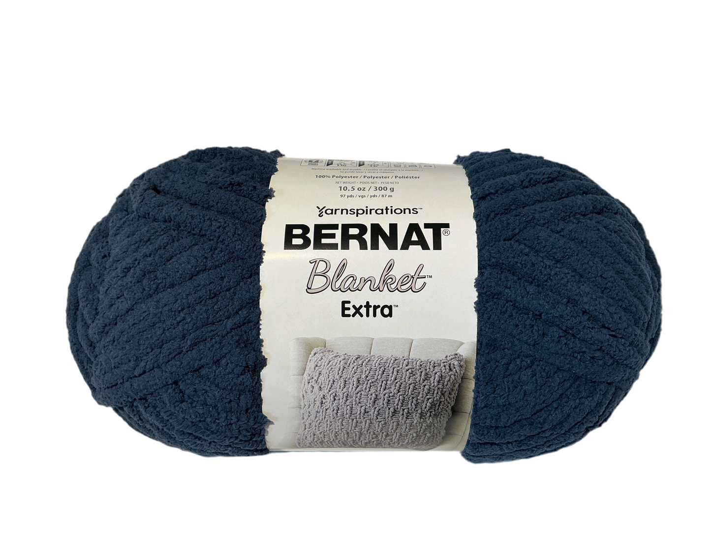 Bernat Blanket Extra- 100% Polyester- Indigo 27038