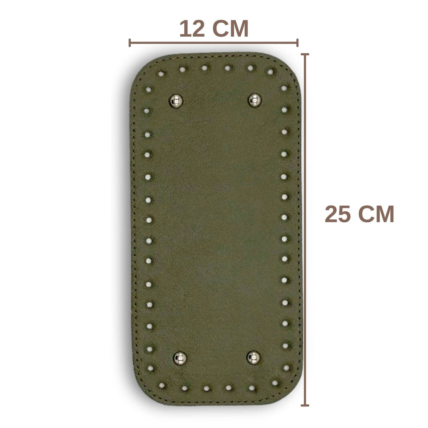 PU Leather Medium Bag Base, Bag Bottom Pad (12 Cm x 25 Cm)