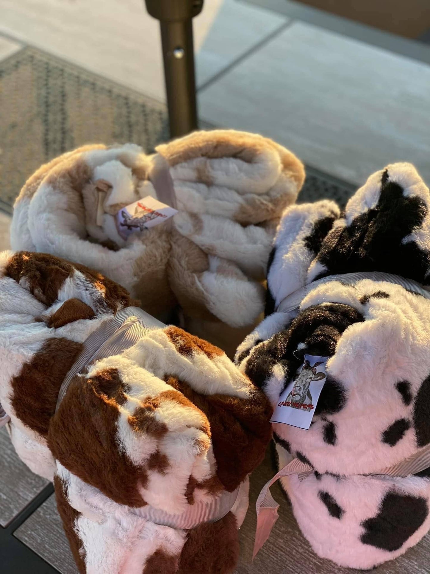 Cow Print Blankets