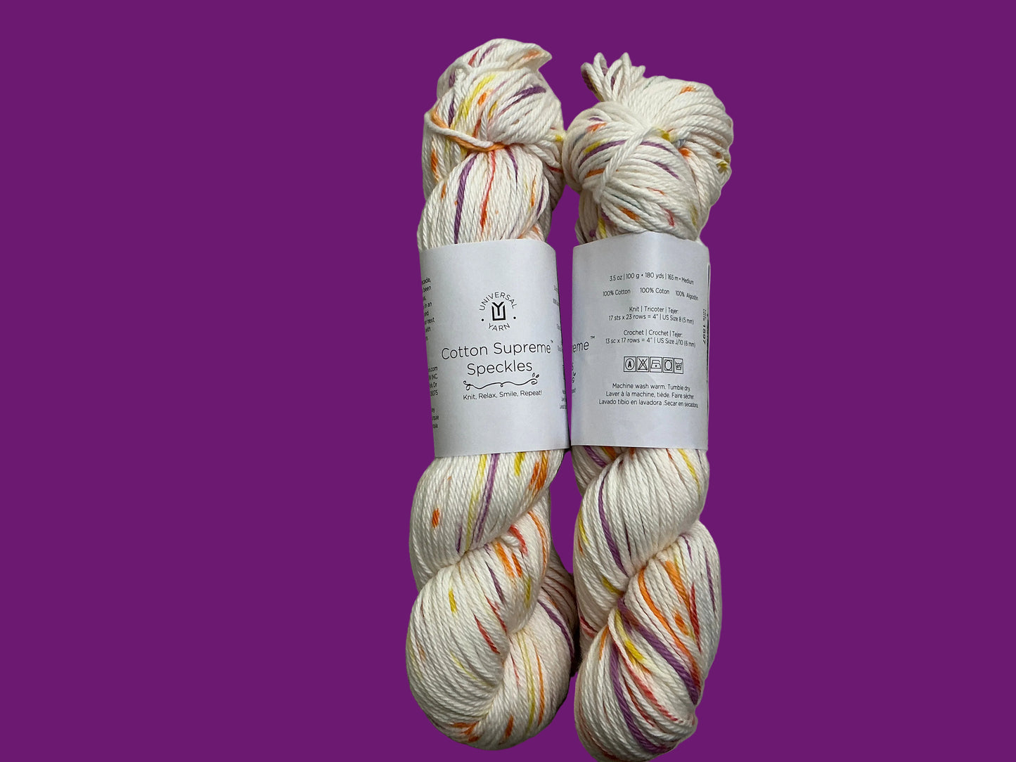 Universal Yarn-Cotton Supreme Speckles-Popsicle 1003