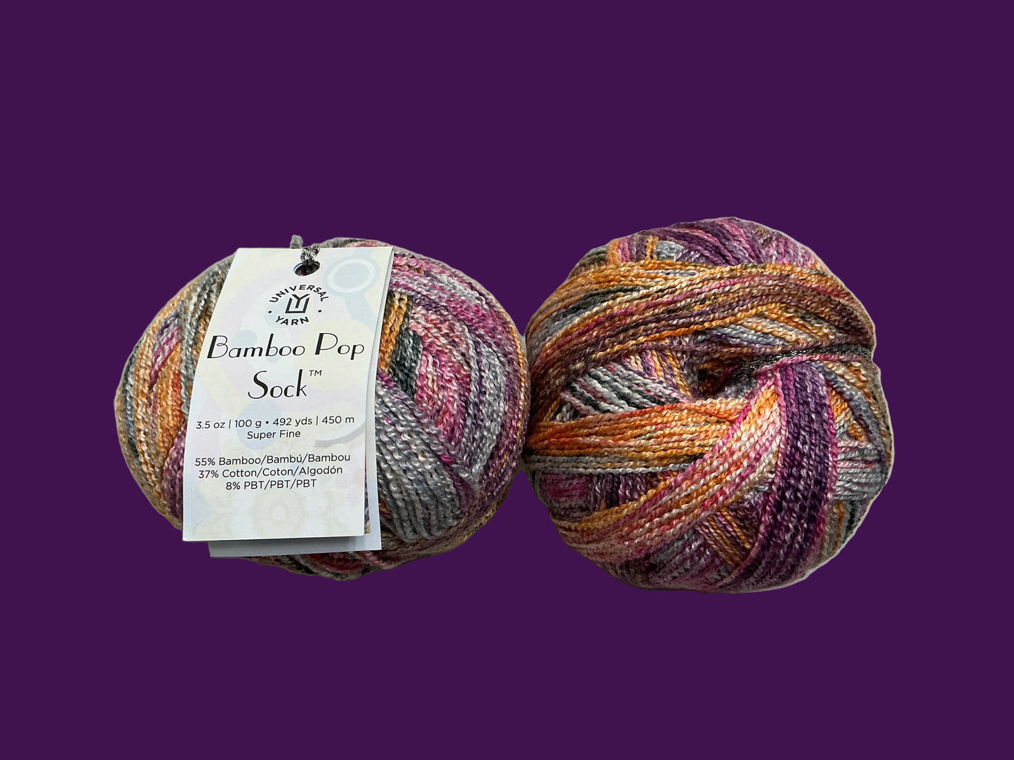 Universal Yarn-Bamboo Pop Sock-Cottage 802