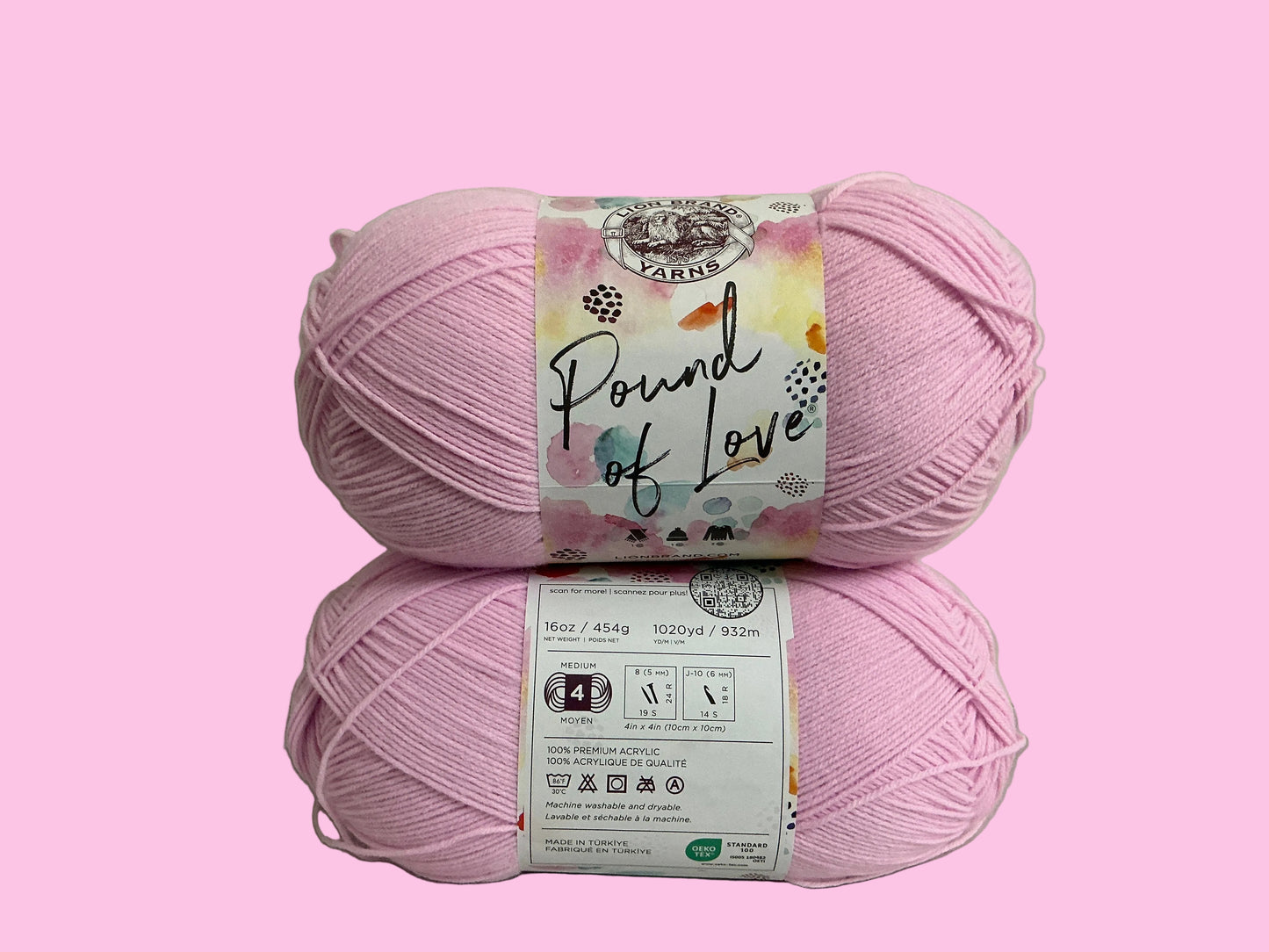 Lion Brand Pound of Love-Pink