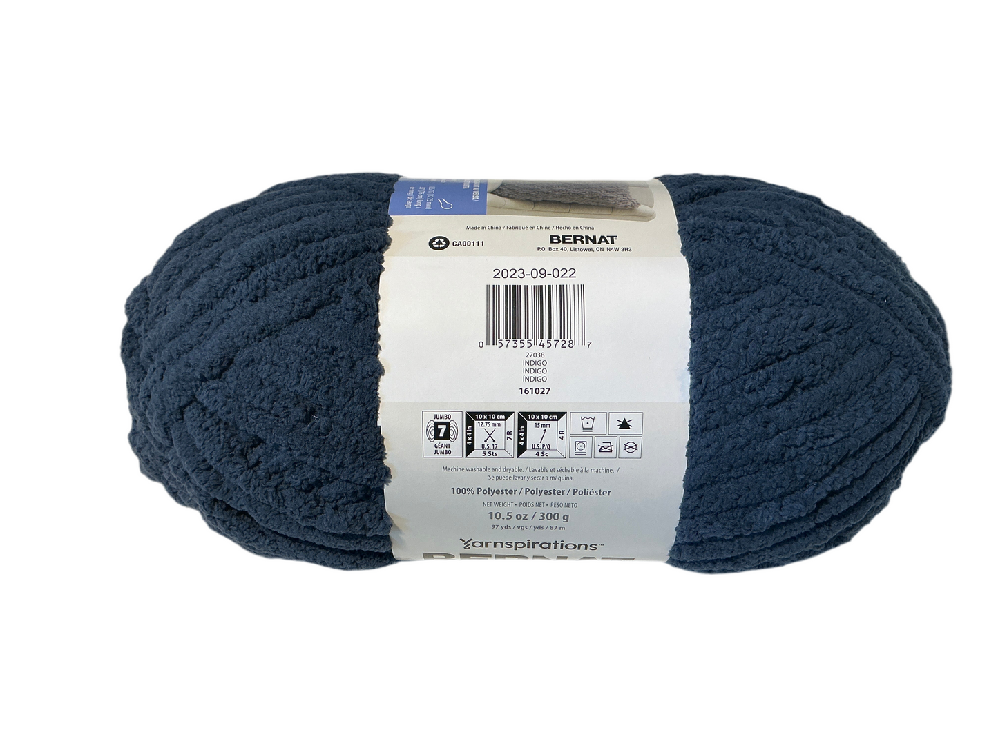 Bernat Blanket Extra- 100% Polyester- Indigo 27038