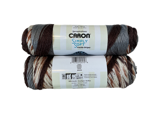 Caron Simply Soft Freckle Stripes-Sienna 75002
