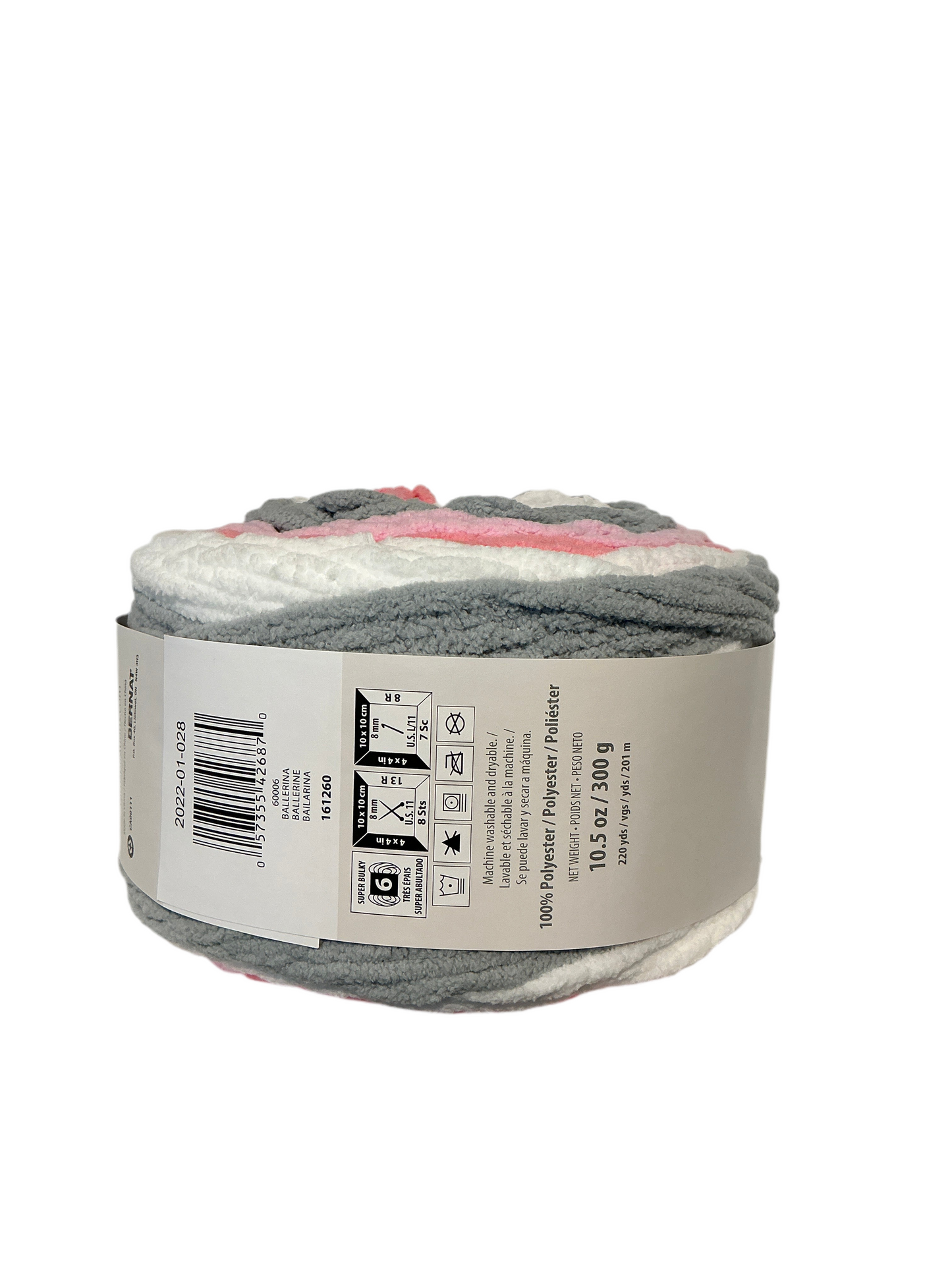 Bernat Baby Blanket Stripes- Ballerina 60006
