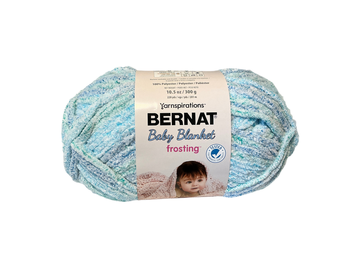 Bernat Baby Blanket Frosting- Seaside 61004