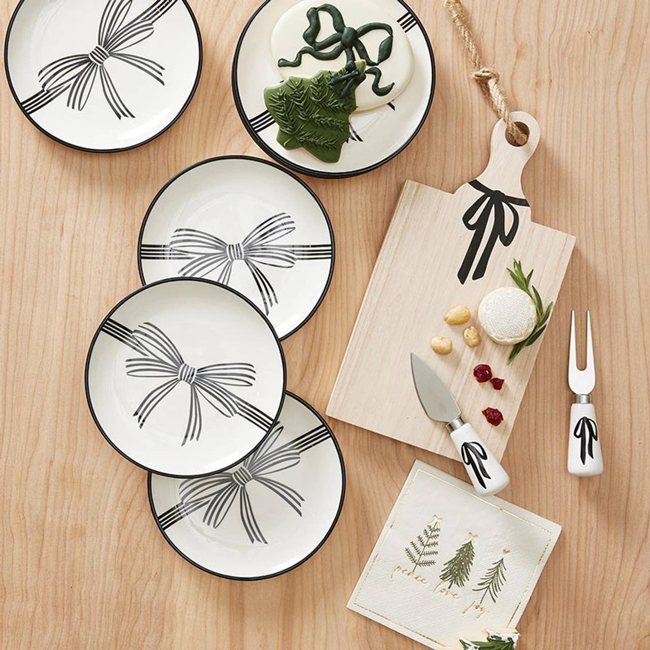 Bow Charcuterie Cheese Knives - Little Christmas