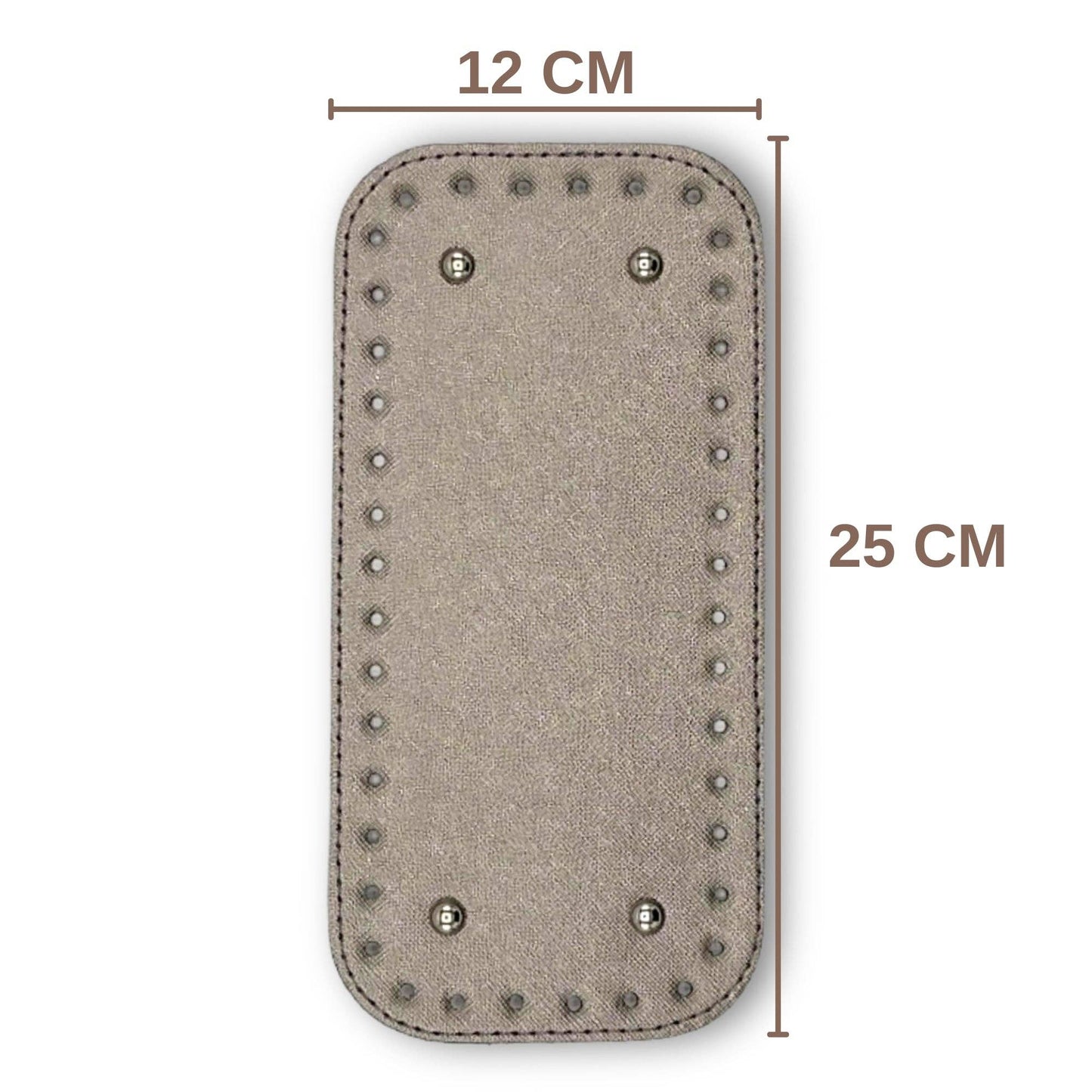 PU Leather Medium Bag Base, Bag Bottom Pad (12 Cm x 25 Cm)