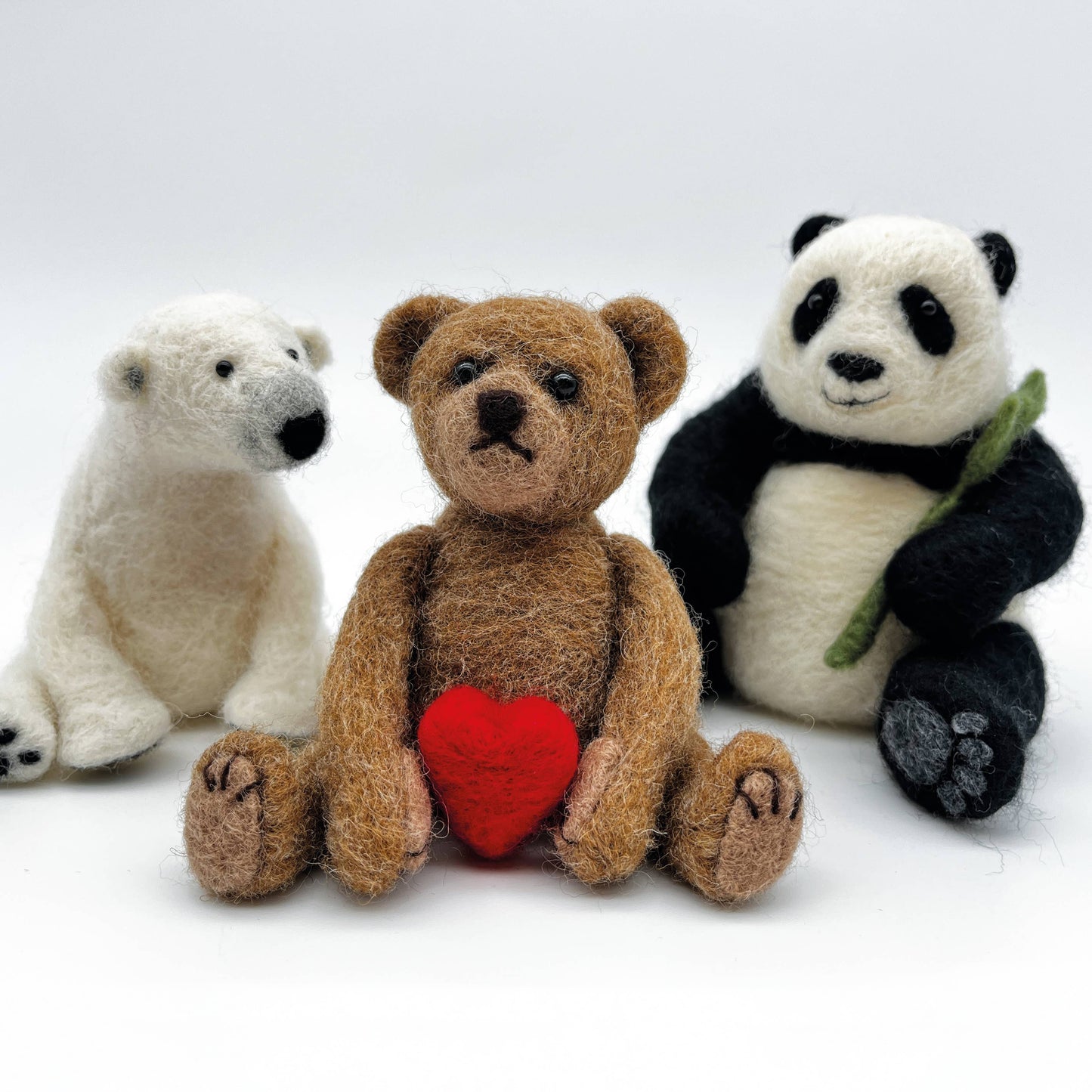 Needle Felting Bumper Kit - Three Bears. A premium starter k