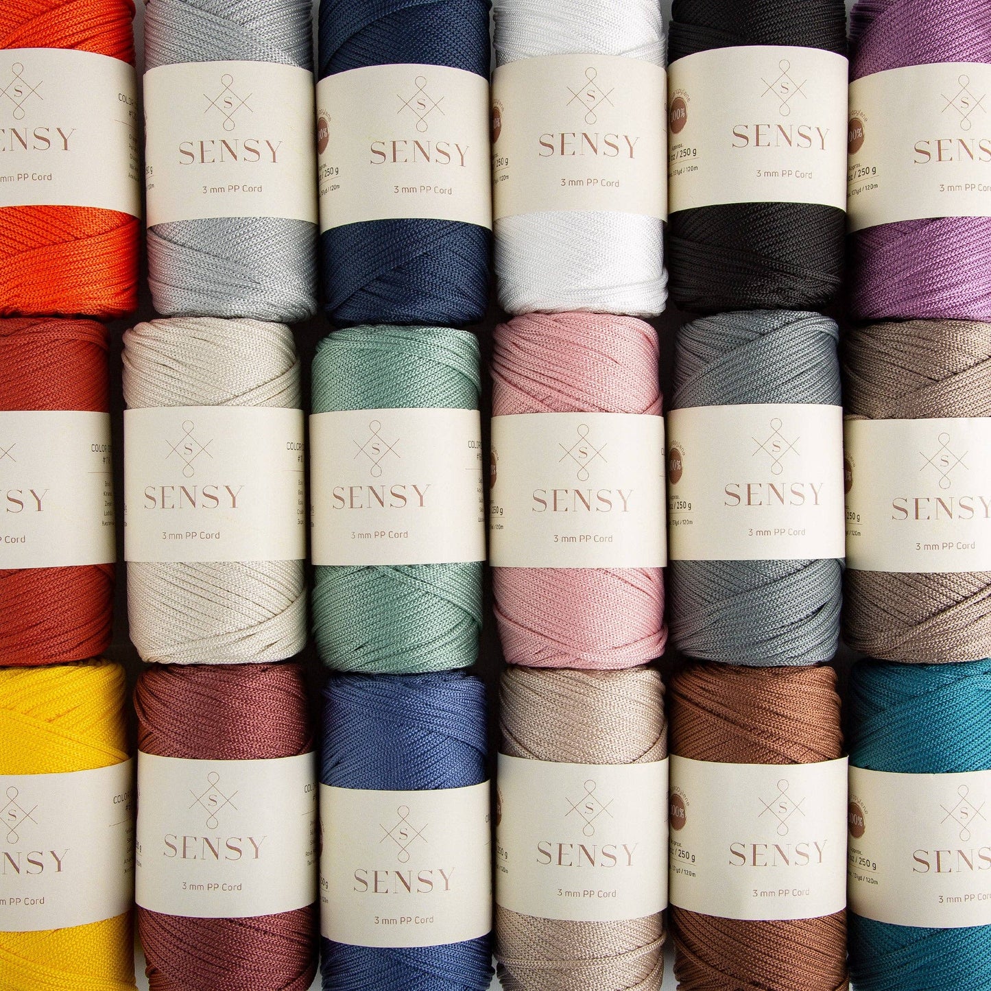 Sensy Premium 3mm - 131 yards 100% Polyester Macrame Cord