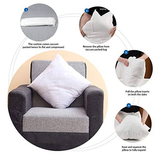 Throw Pillow Inserts - White, 18 x 18 inches (Set of 2)