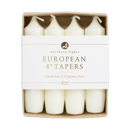 4" Taper Candles 8pk