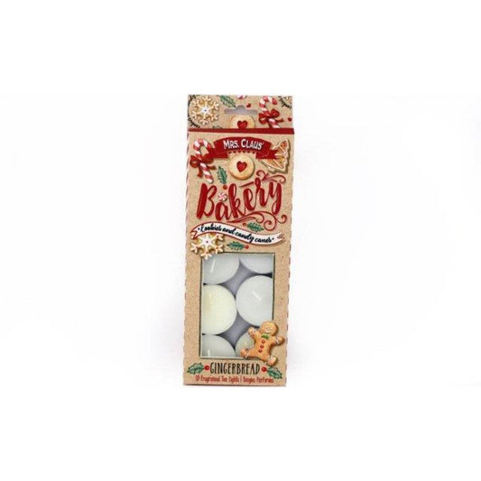 Pack of 10 Christmas Gingerbread Scented Tealights