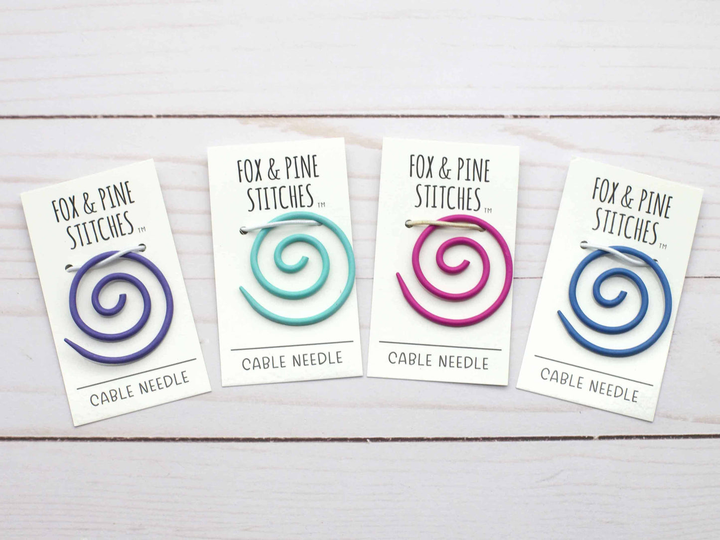 Teal Spiral Cable Needle | Knitting Notions Tools