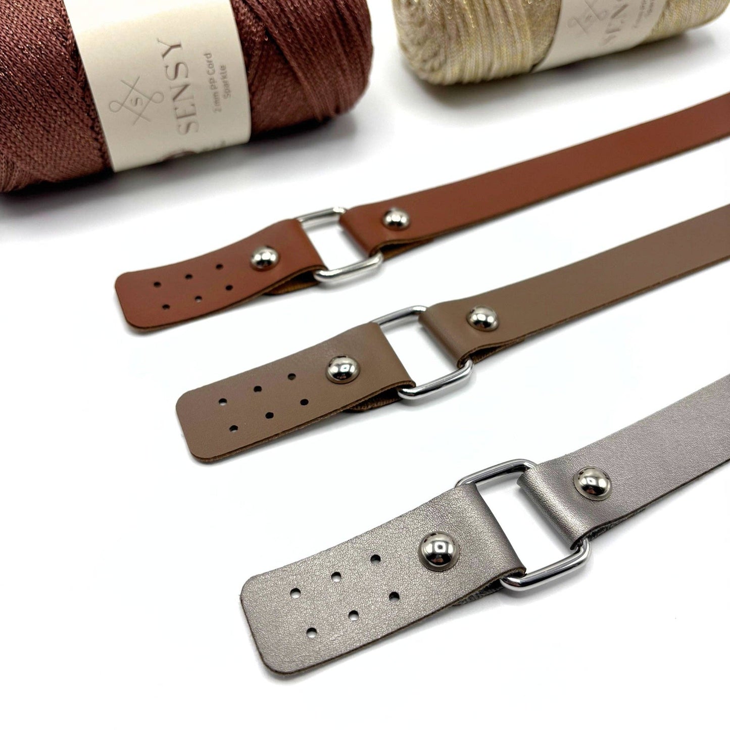PU Leather Long Bag Strap (80 Cm) (2 Pieces)