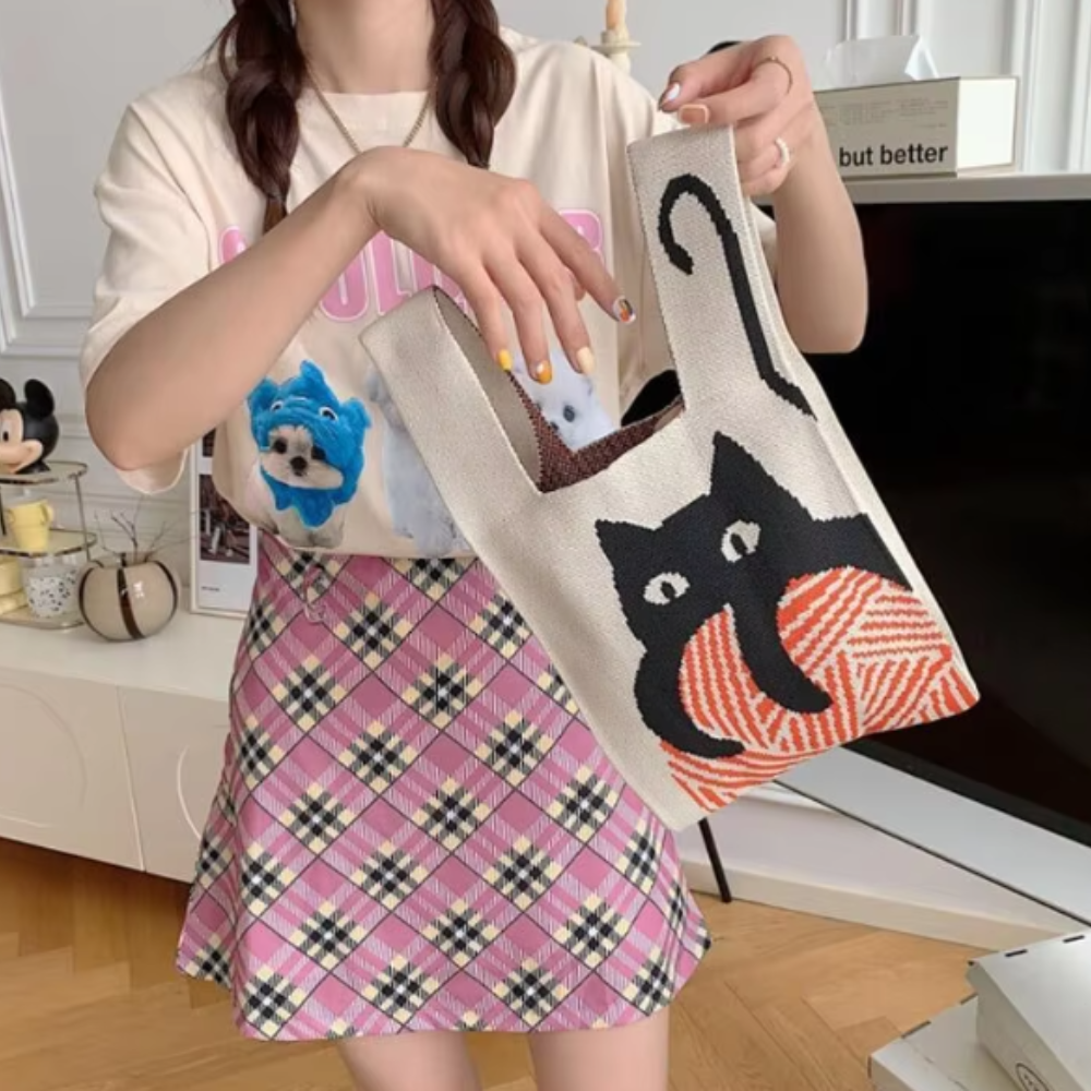 CHIC CROCHET TOTE BAG