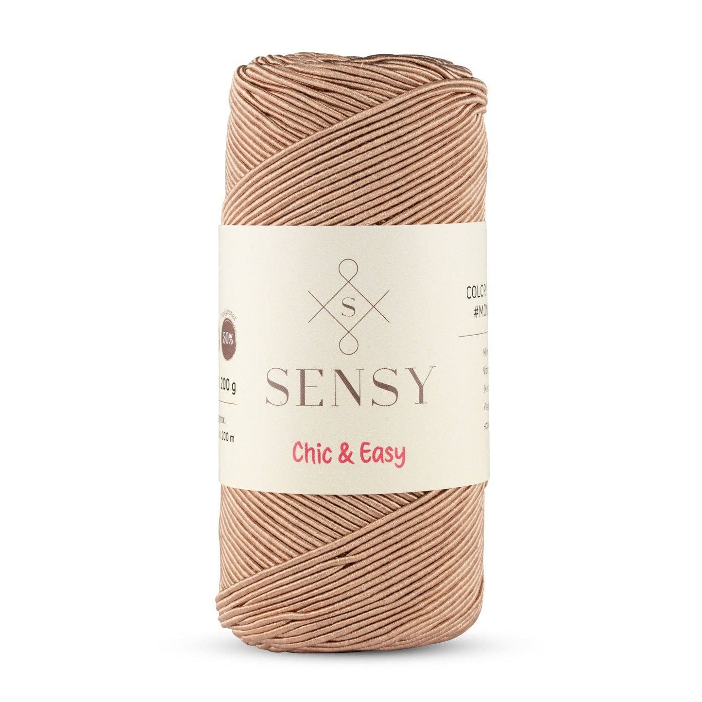 Sensy Premium Chic & Easy 1.5mm 218 Yards 50% Cotton 50% Polyester Rope Crochet Bag Cord Crochet Thread