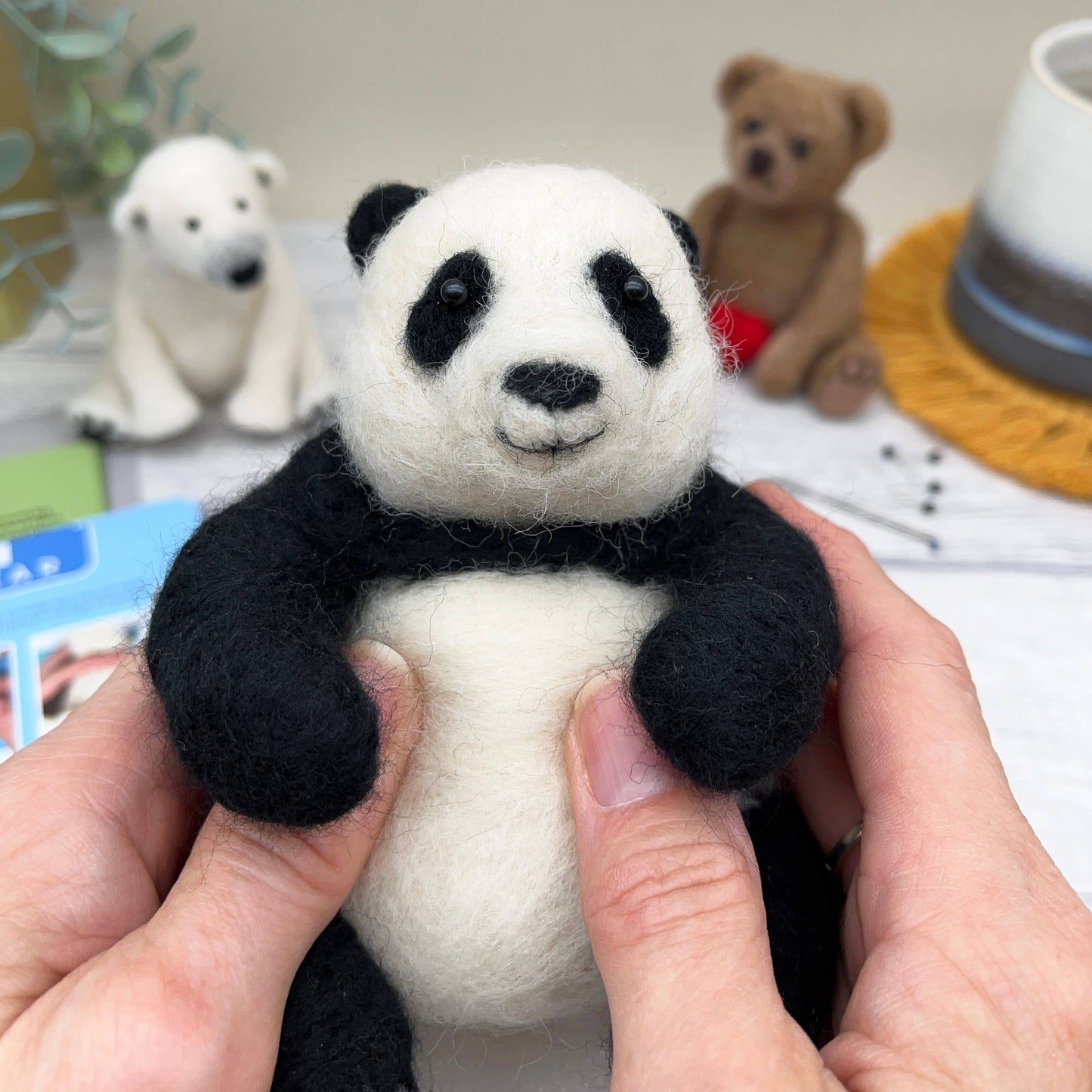 Needle Felting Bumper Kit - Three Bears. A premium starter k