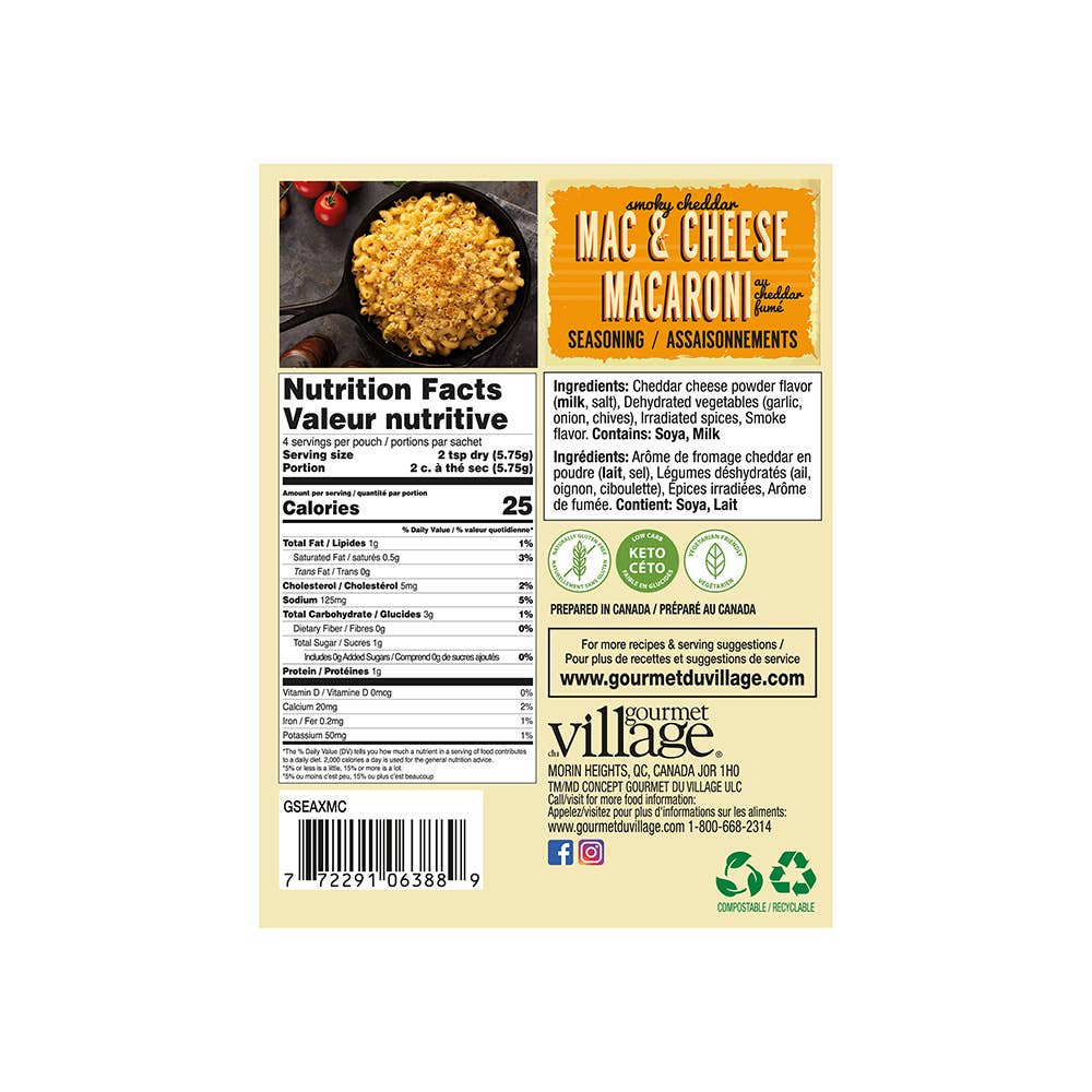 Sea. Smoky Cheddar Mac & Cheese Recipe Box