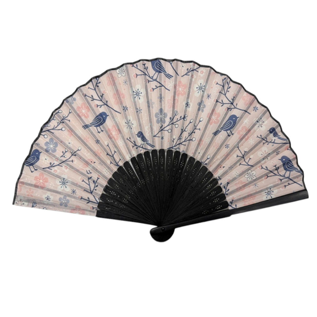 Sakura Birds Paper Folding Fan (50/300)